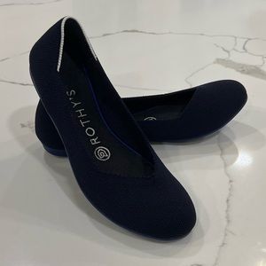 Rothy's 'The Flat' in Maritime Navy, size 6